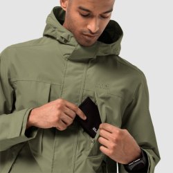 Jack Wolfskin Baldock Hard shell jakke light moss