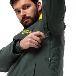 Jack Wolfskin Troposhere jakke black olive / Firefly