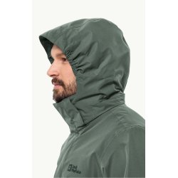 Jack Wolfskin Luntal 3 i 1 jakke Hedge Green