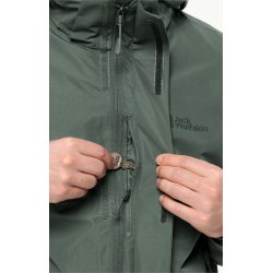 Jack Wolfskin Luntal 3 i 1 jakke Hedge Green