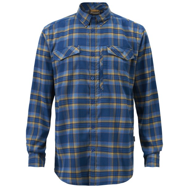 Pinewood Abisko Hiking Flannel skjorte Dark Azur blue