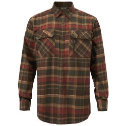 Pinewood Prestwick Exclusive skjorte terracotta mrkgrn