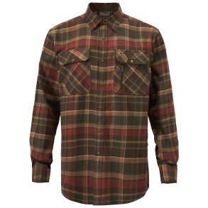 Pinewood Prestwick Exclusive skjorte terracotta mrkgrn