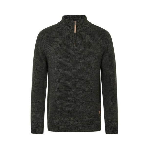 Fuzawool Dai 1/2zip sweater Olive