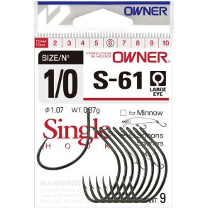 Owner S-61 Spoon single hook
