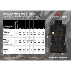 Happyhot Alaska varmevest dame