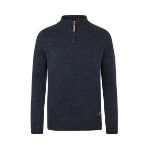 Fuzawool Dai 1/2zip sweater Navy