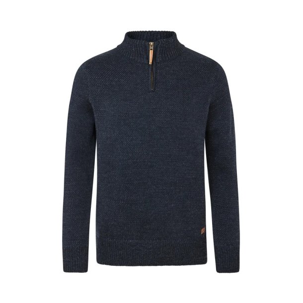 Fuzawool Dai 1/2zip sweater Navy