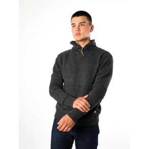 Fuzawool Nyhavn half zip coal
