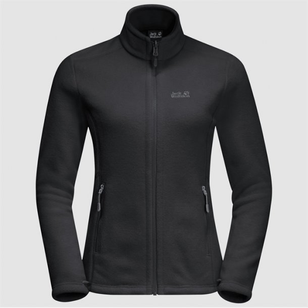 Jack Wolfskin Moonrise dame fleece jakke black