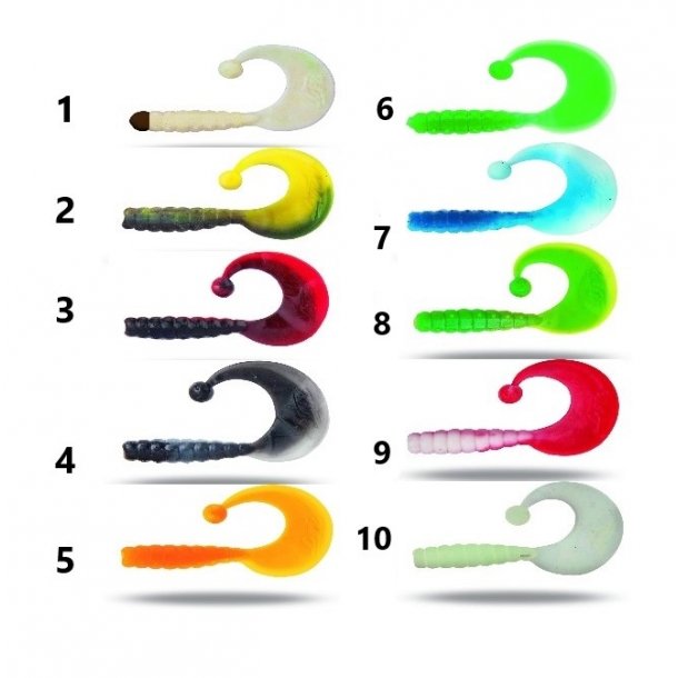 Magic Trout Curly B bubbles hvidlg 4,2 cm 1,1 gram